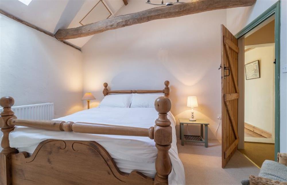 Bedroom four with king-size bed at Stable Cottage, Semer