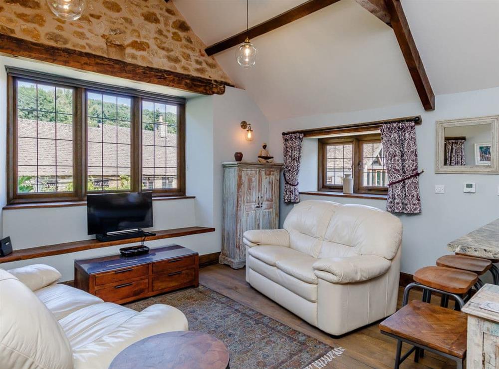 Welcoming living area at Stable Cottage in Uley, near Dursley, Gloucestershire