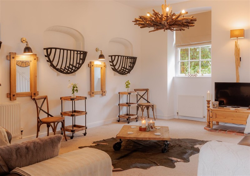 The living area at Stable Cottage, Worfield near Bridgnorth