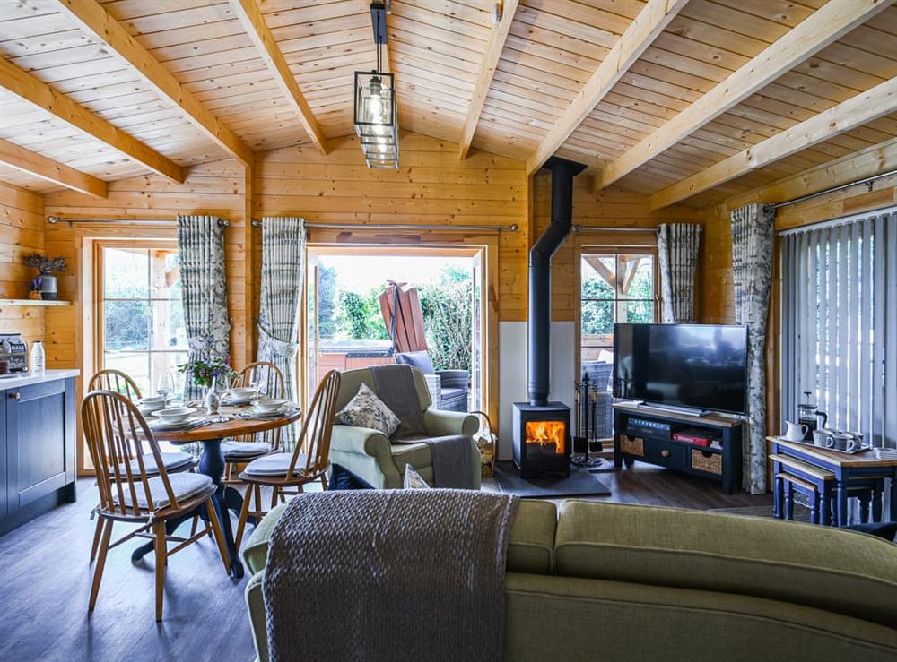 Living area at Stable Lodge at Greenacre in Bromyard, Herefordshire