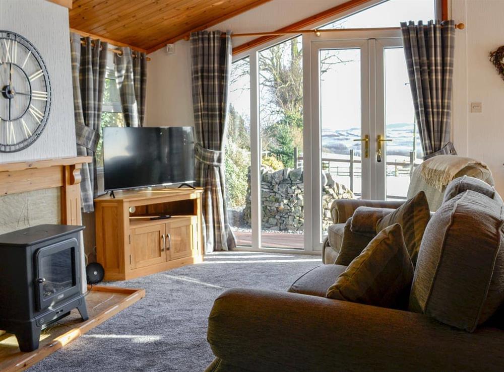 Living area at Stable Lodge in Kirkcudbright, Kirkcudbrightshire