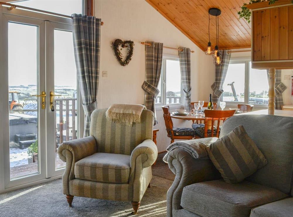 Open plan living space at Stable Lodge in Kirkcudbright, Kirkcudbrightshire