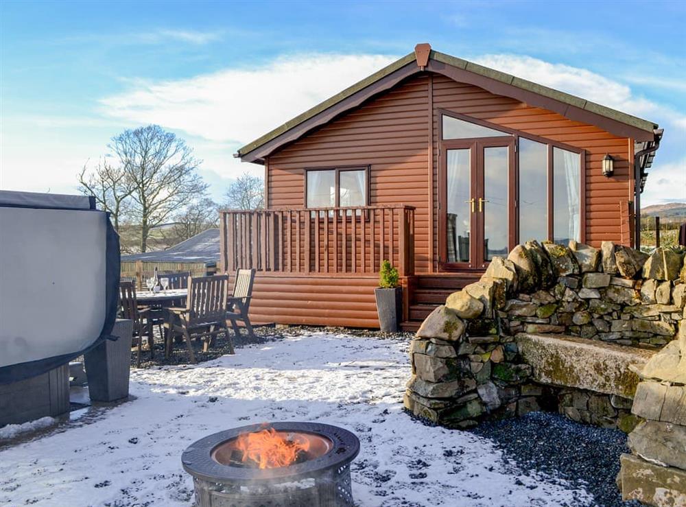 Outdoor area at Stable Lodge in Kirkcudbright, Kirkcudbrightshire