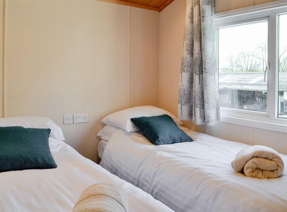 Twin bedroom at Stable Lodge in Kirkcudbright, Kirkcudbrightshire