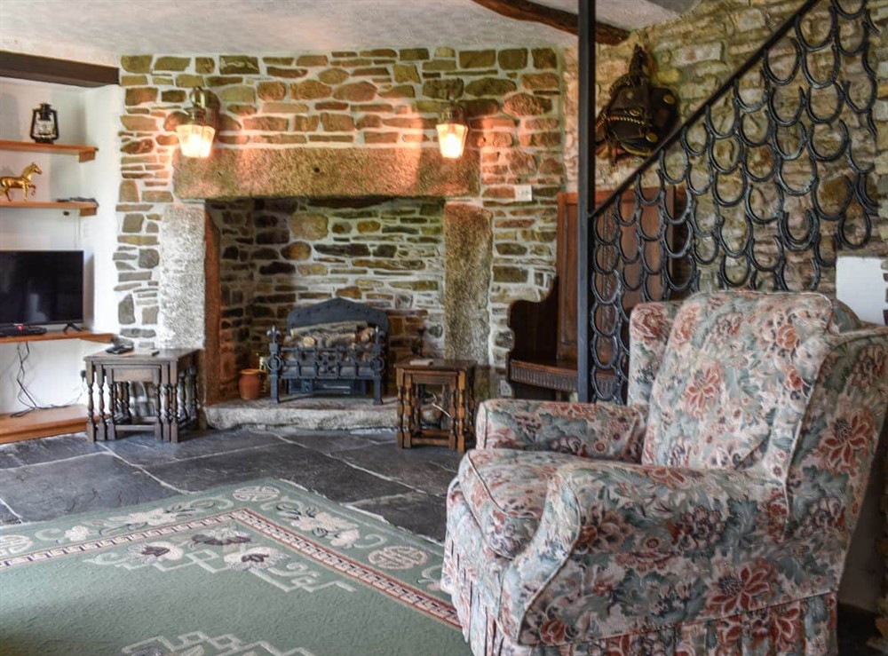 Living room at Stables in Camelford, Cornwall