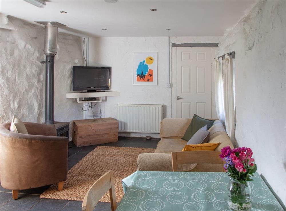 Open plan living space at Stables in Clynnog Fawr, Gwynedd