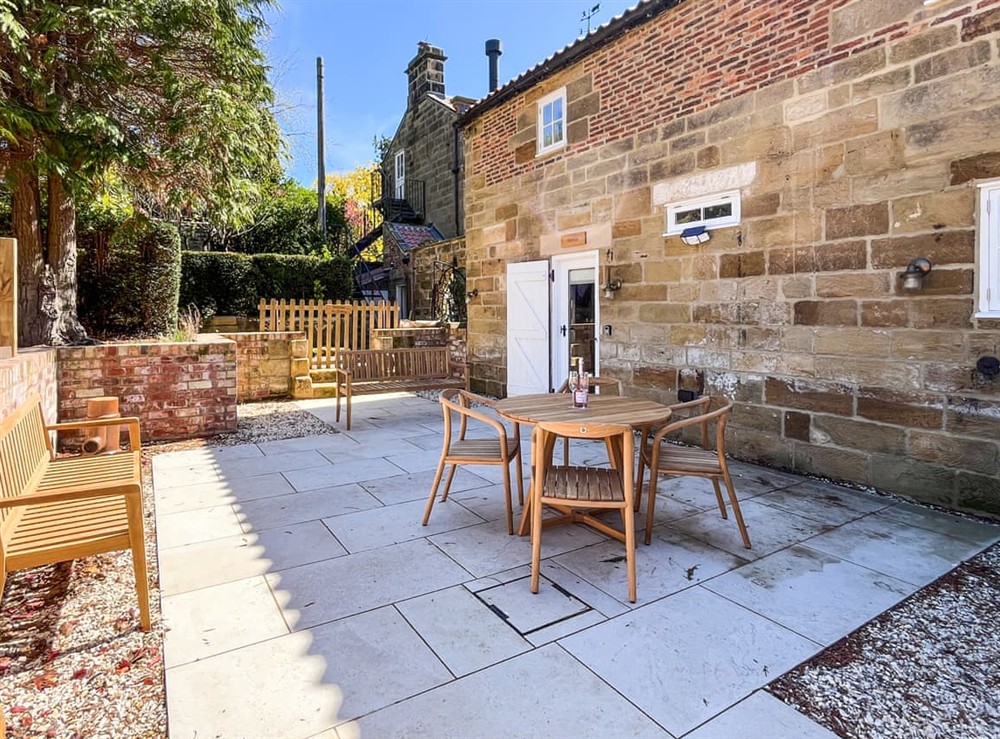 Sitting-out-area at Stables in Great Ayton, North Yorkshire