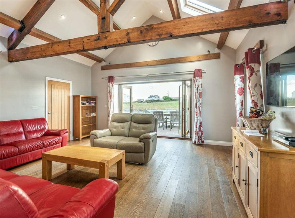 Living area at Stack View Cottage in Penrhos Feilw, near Holyhead, Gwynedd
