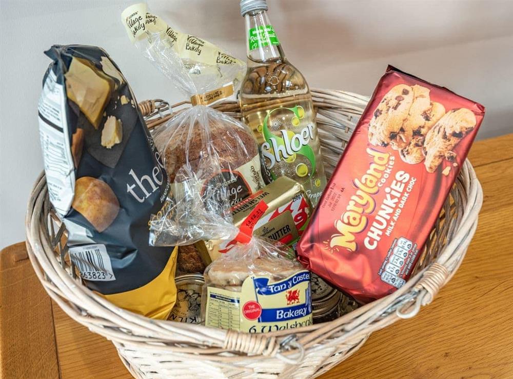 Welcome pack at Stack View Cottage in Penrhos Feilw, near Holyhead, Gwynedd