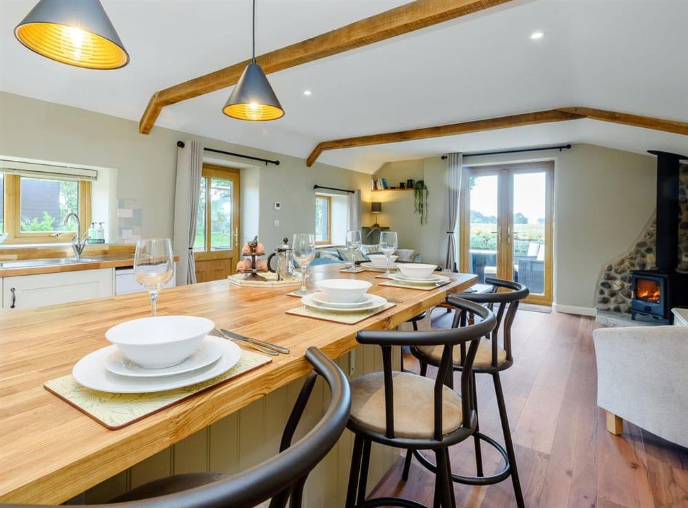 Beautifully presented open plan living space at Stackyard Cottage in Skeyton, near North Walsham, Norfolk