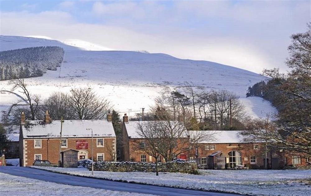 A snowy Melmerby village