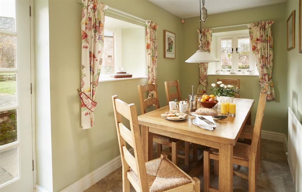 Breakfast table at Stag Cottage, Melmerby