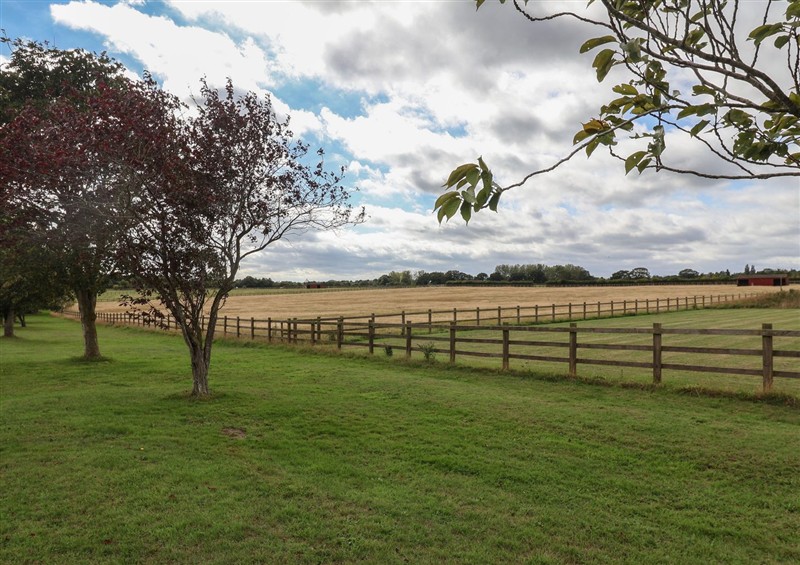 Outside at Stag Lodge, Caravan 70, Fritton near Belton