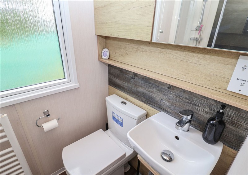 This is the bathroom at Stag Lodge, Caravan 70, Fritton near Belton