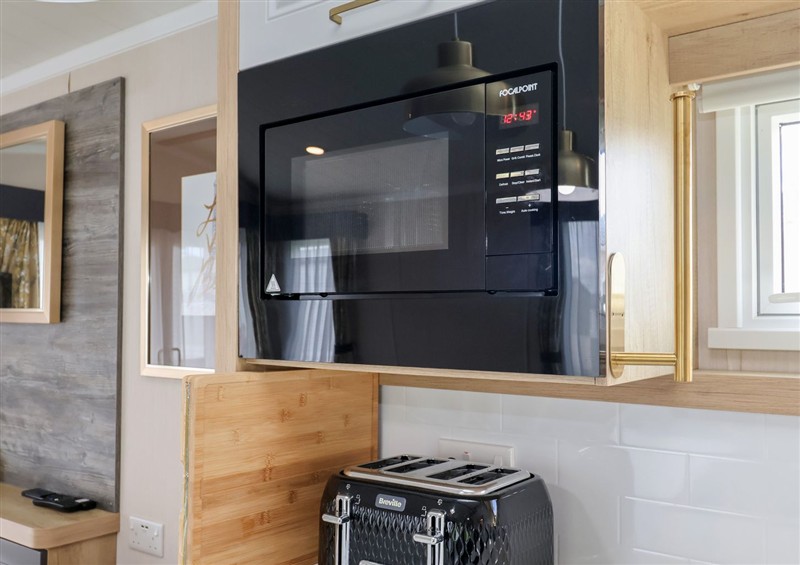 This is the kitchen at Stag Lodge, Caravan 70, Fritton near Belton