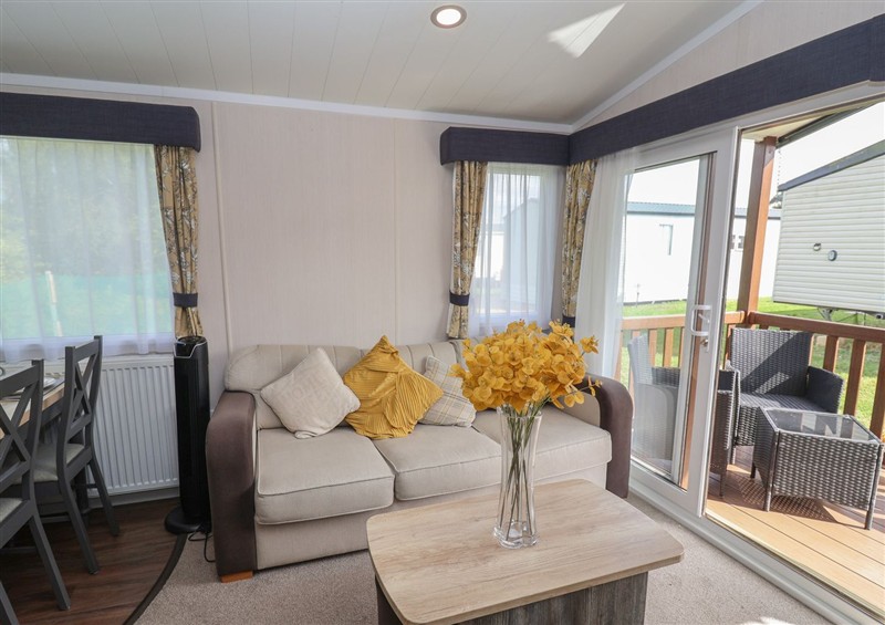 This is the living room at Stag Lodge, Caravan 70, Fritton near Belton