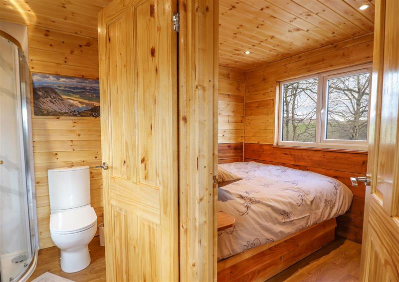 The bathroom at Stag Lodge, Llanfair Caereinion