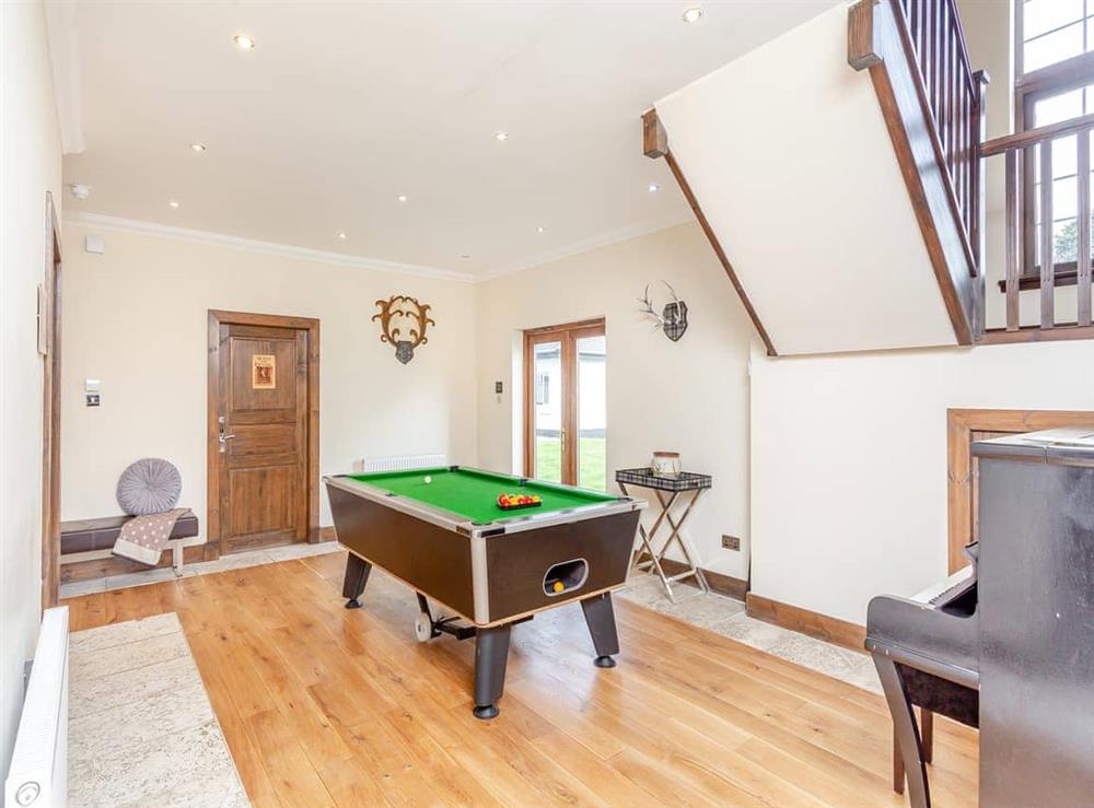 Games room at Stag Manor in Kirkhill, near Inverness, Inverness-Shire
