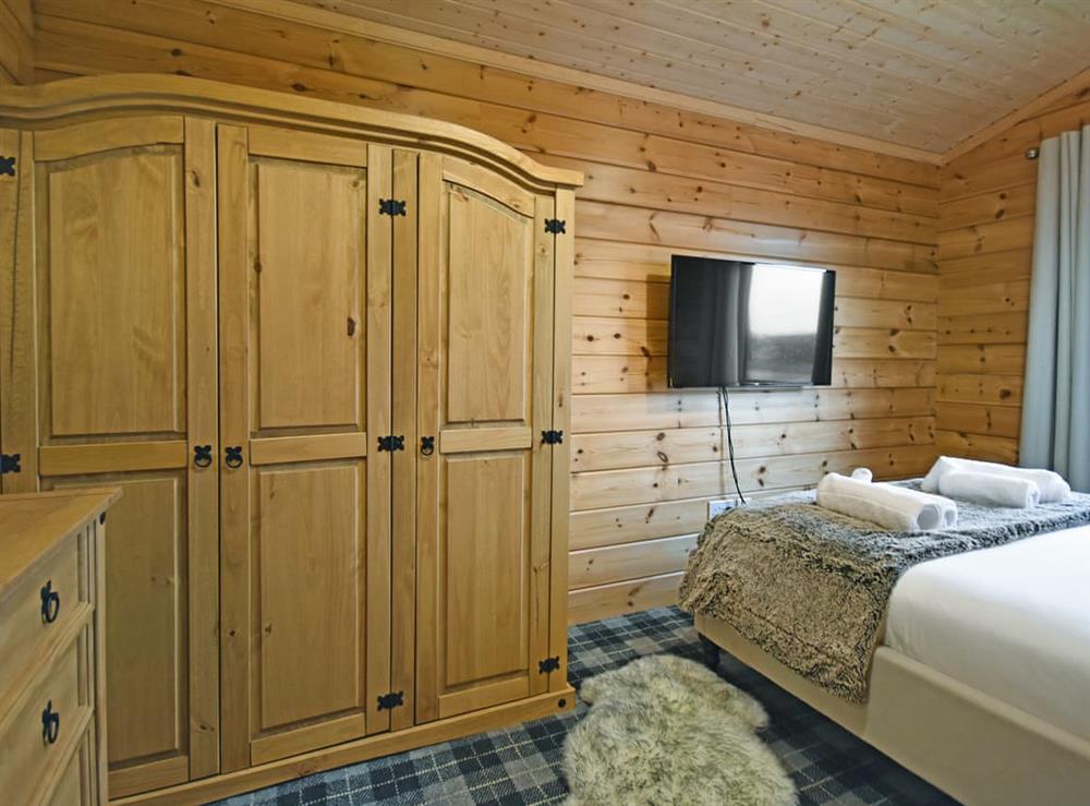 Double bedroom at Stagg Lodge in Falkirk, Stirlingshire
