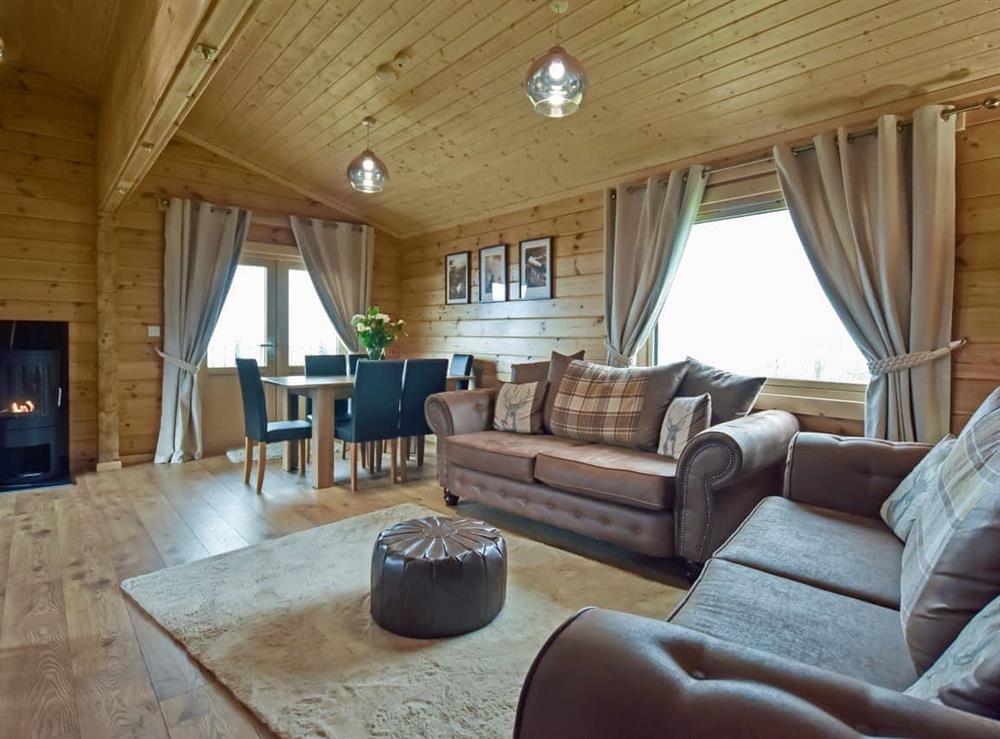 Living room at Stagg Lodge in Falkirk, Stirlingshire