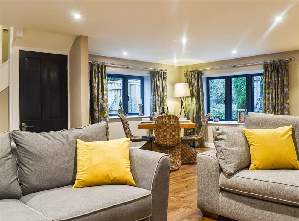 Living area at Stags Cottage in Babcary, Somerset