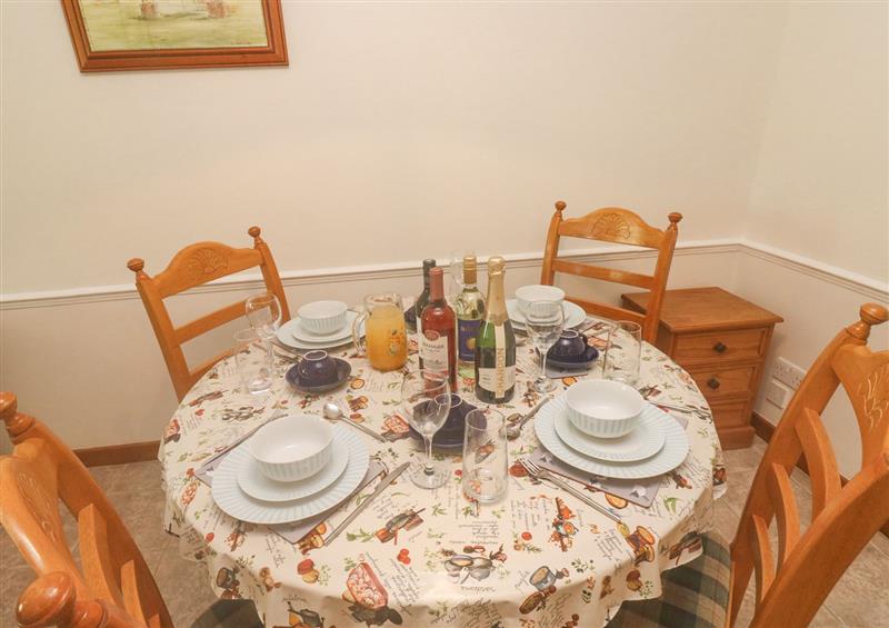 The dining room at Stags Cottage, Bottreaux Mill near South Molton