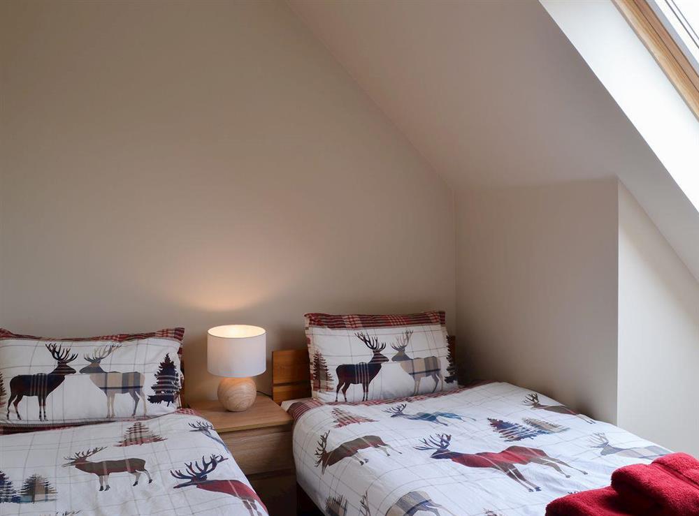Charming twin bedded room at Stags Neuk in Aviemore, Scottish Highlands, Inverness-Shire