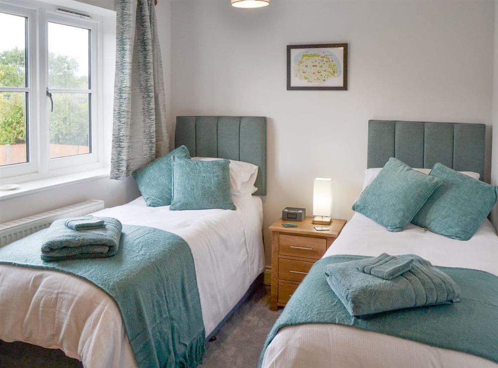 Twin bedroom at Staithe Cottage in Stalham Staithe, Norfolk
