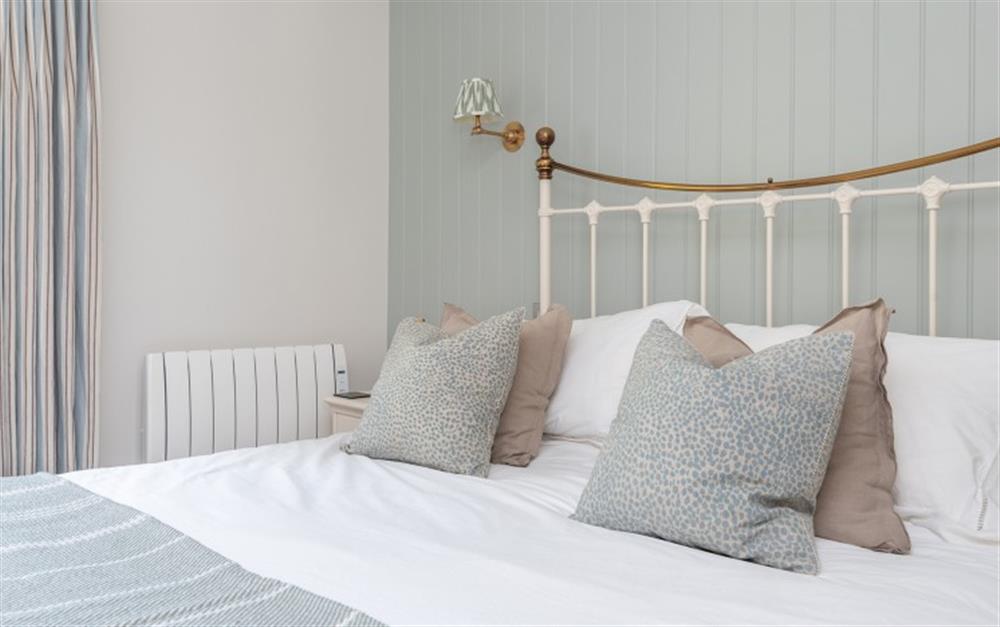 Bedroom 2 with stylish touches at Stancombe Cottage in Sherford
