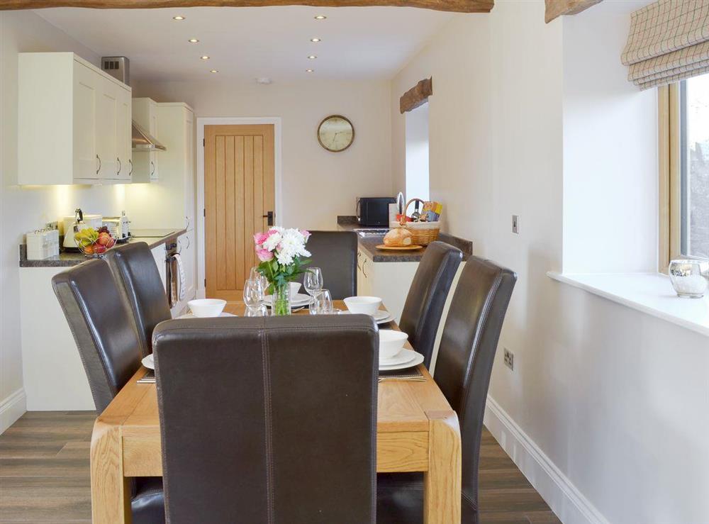 Well equipped kitchen/ dining area at Holgates Granary, 