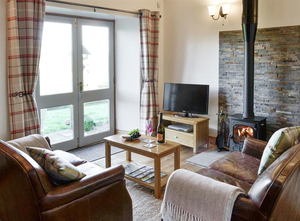 Light and airy living area at Stanegate Cottage in Greenhead, near Haltwhistle, Northumberland