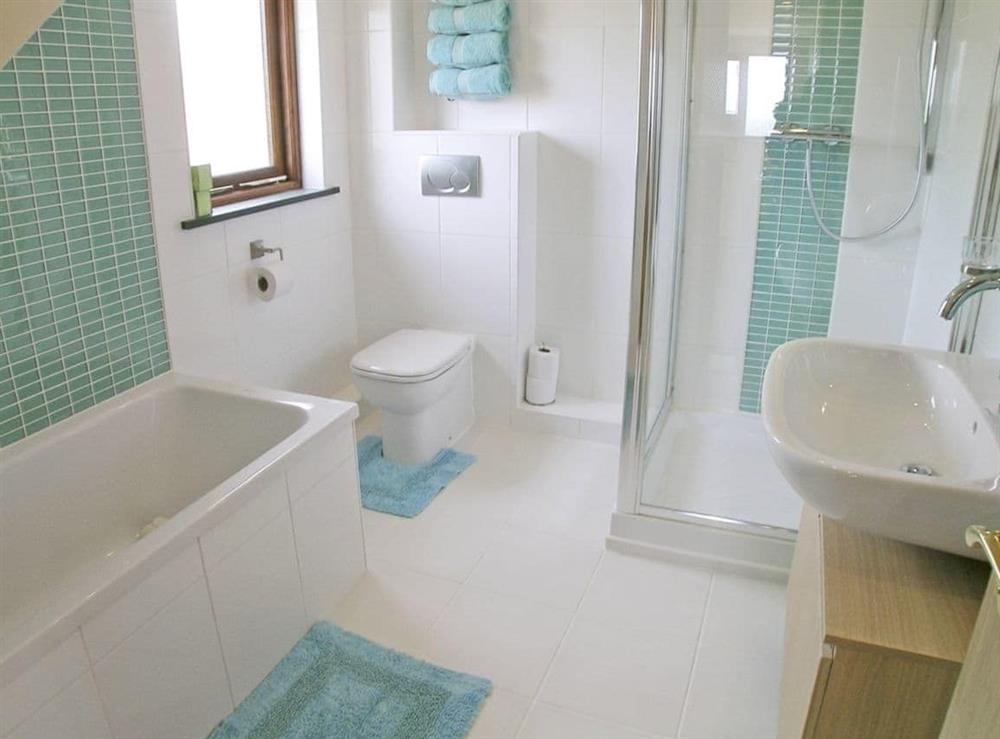 Bathroom at Stanhope Cottage in Pendeen, Cornwall., Great Britain
