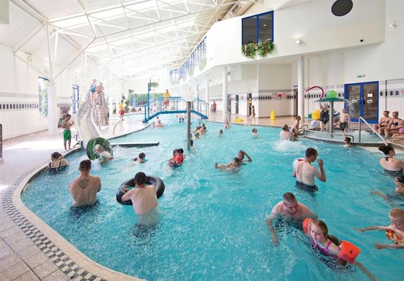 Indoor heated swimming pool at Stanwix Park in Cumbria, North of England