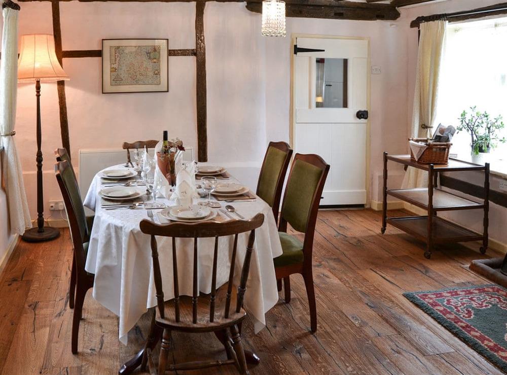 Dining room at Star Cottage in Eye, Suffolk