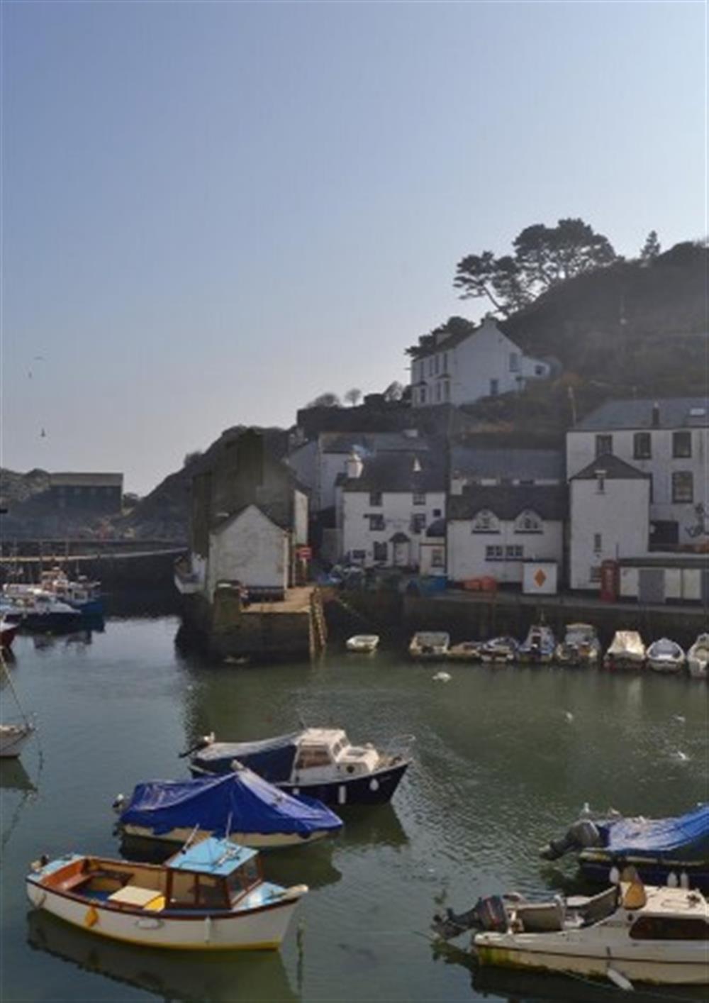 Harbour views from the living room at Star Cottage in Polperro