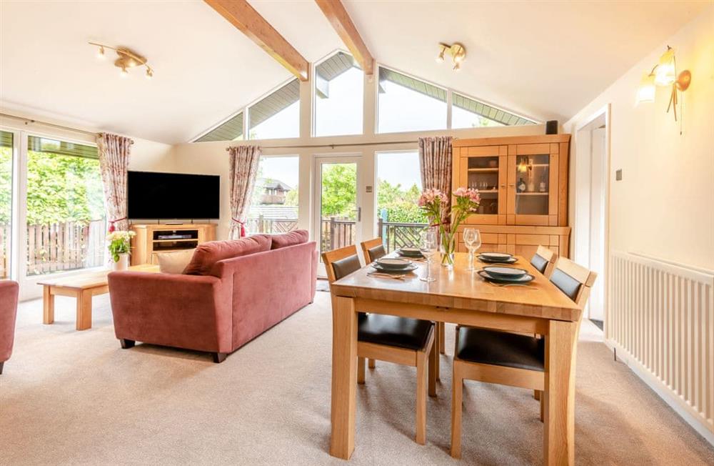 Open plan living space at Star Lodge in Yanwath, near Pooley Bridge, Cumbria