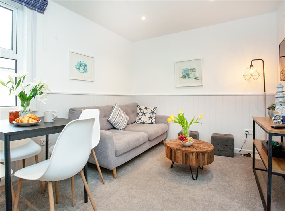 Living area at Starfish Shack in Paignton, Devon