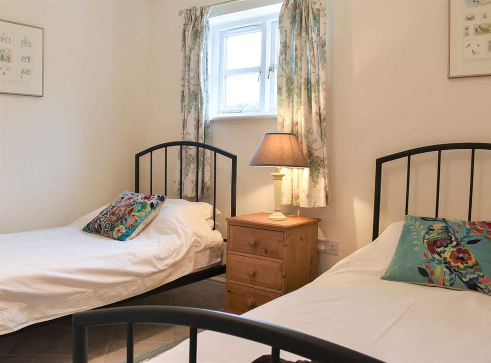 Twin bedroom at Stargazer in Upottery, near Honiton, Devon