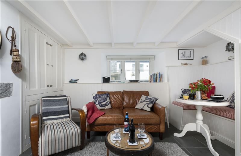 The living area at Stargazy, Cornwall