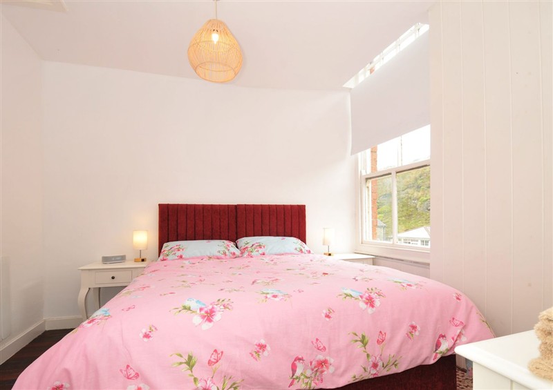 One of the bedrooms at Stargazy, Trebarwith Strand near Tintagel