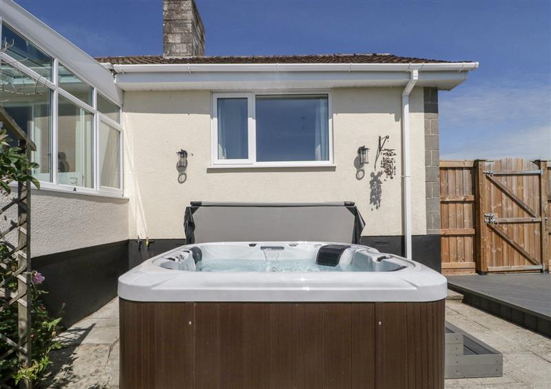 Spend some time in the hot tub at Starlings Roost, Ashcott