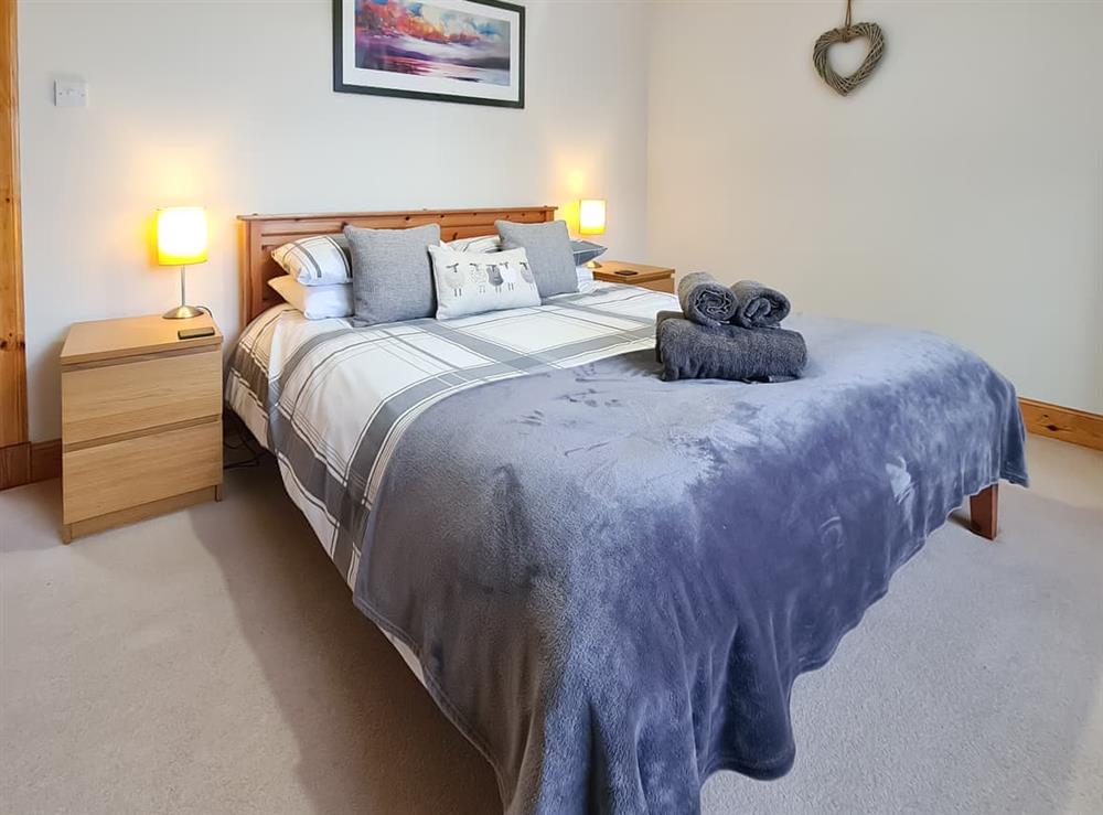 Double bedroom at Station Cottage in Dalnaspidal, near Newtonmore, Perthshire