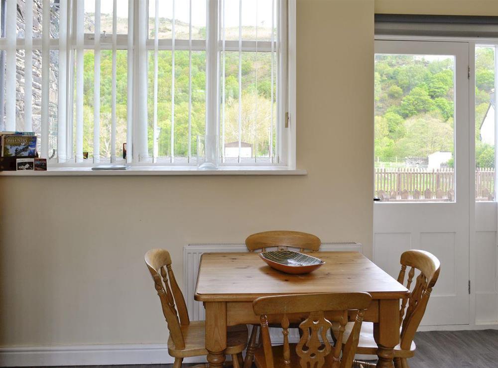 Convenient dining area in kitchen at Station House in Corwen, Clwyd
