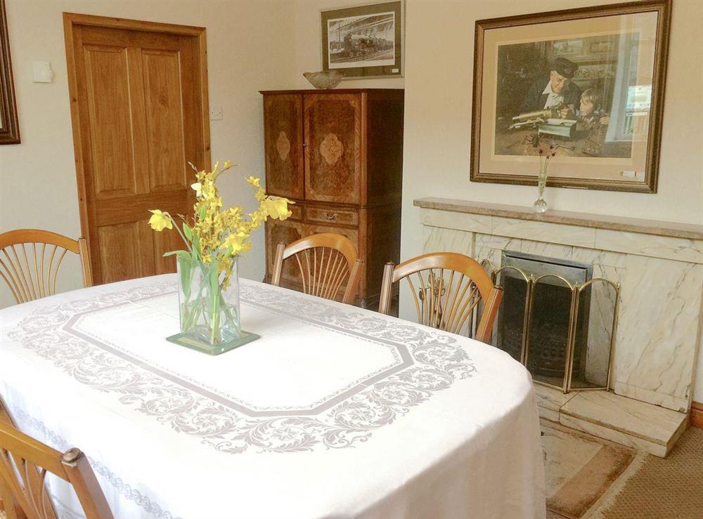 Dining room at Station House in Corwen, Clwyd