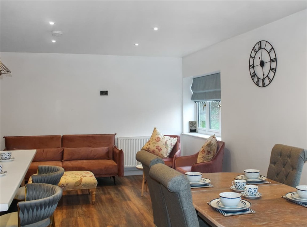 Living room/dining room at Station House in Falmouth, Cornwall
