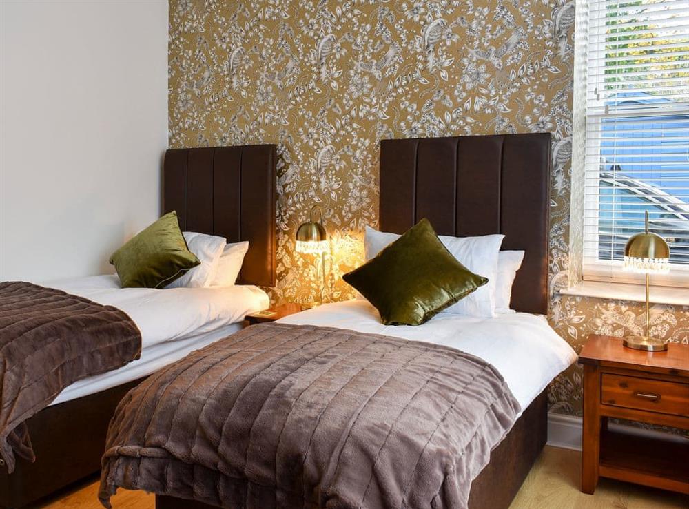 Twin bedroom at Station House in Staveley, near Kendal, Cumbria