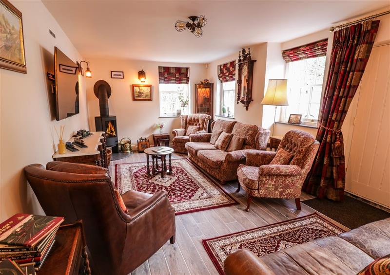 The living area at Station Masters Cottage, Blakedown