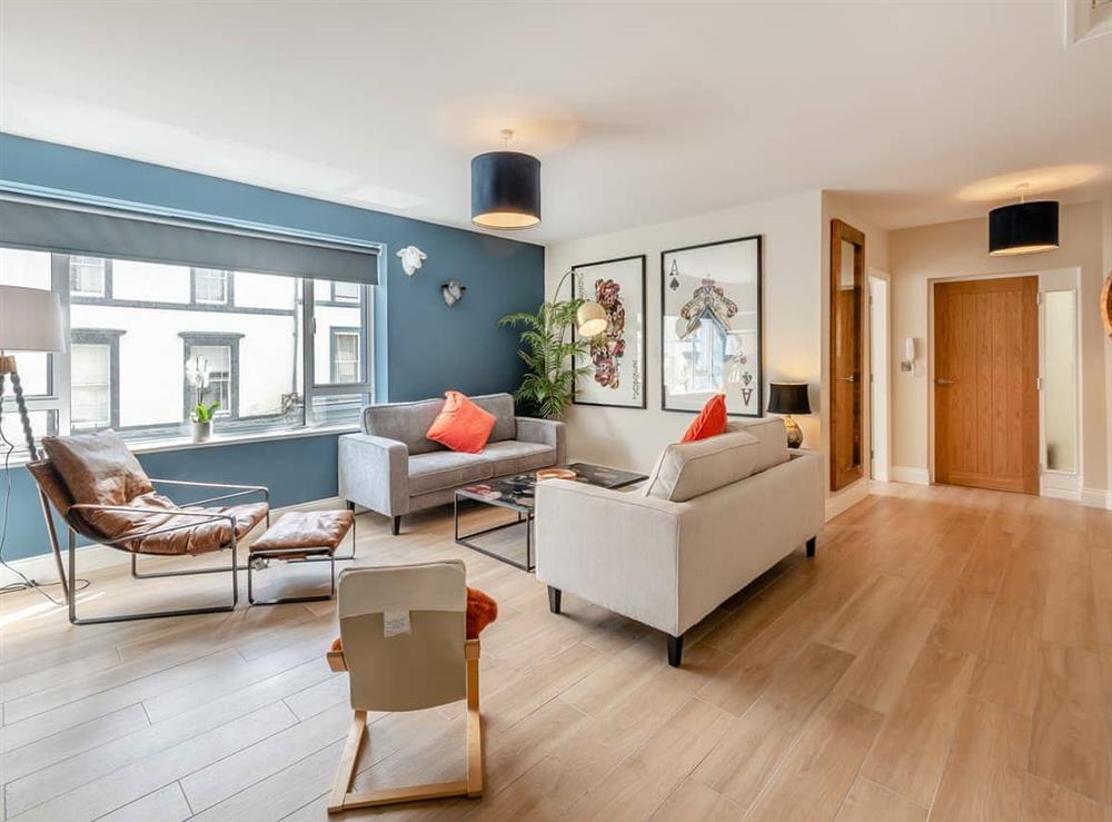 Living area at Station Street Apartment in Cockermouth, Cumbria