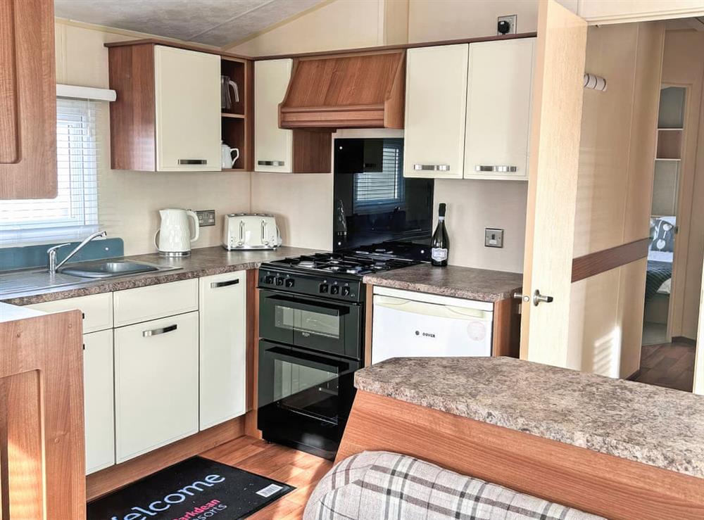 Kitchen area at Stay and Sea in Heysham, Lancashire