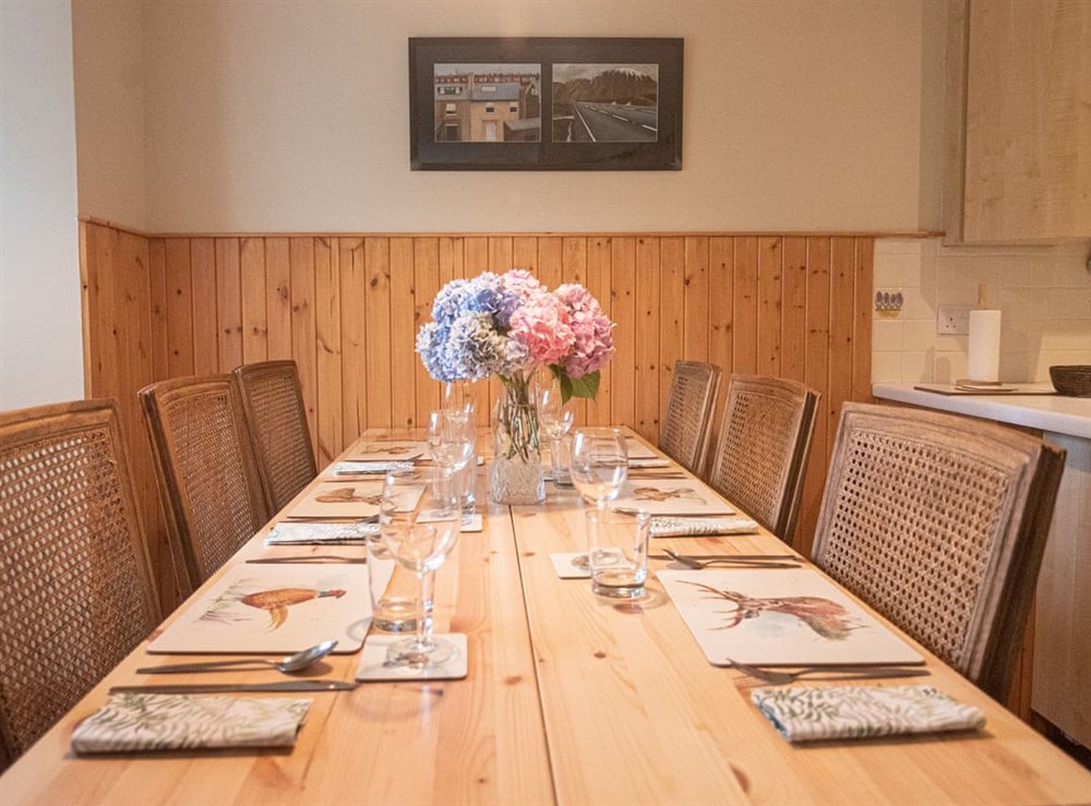 Dining Area at Steading Cottage in Port Appin, Argyll